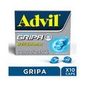 ADVIL GRIPA CAPSULAS CAJA X 10 UNDS