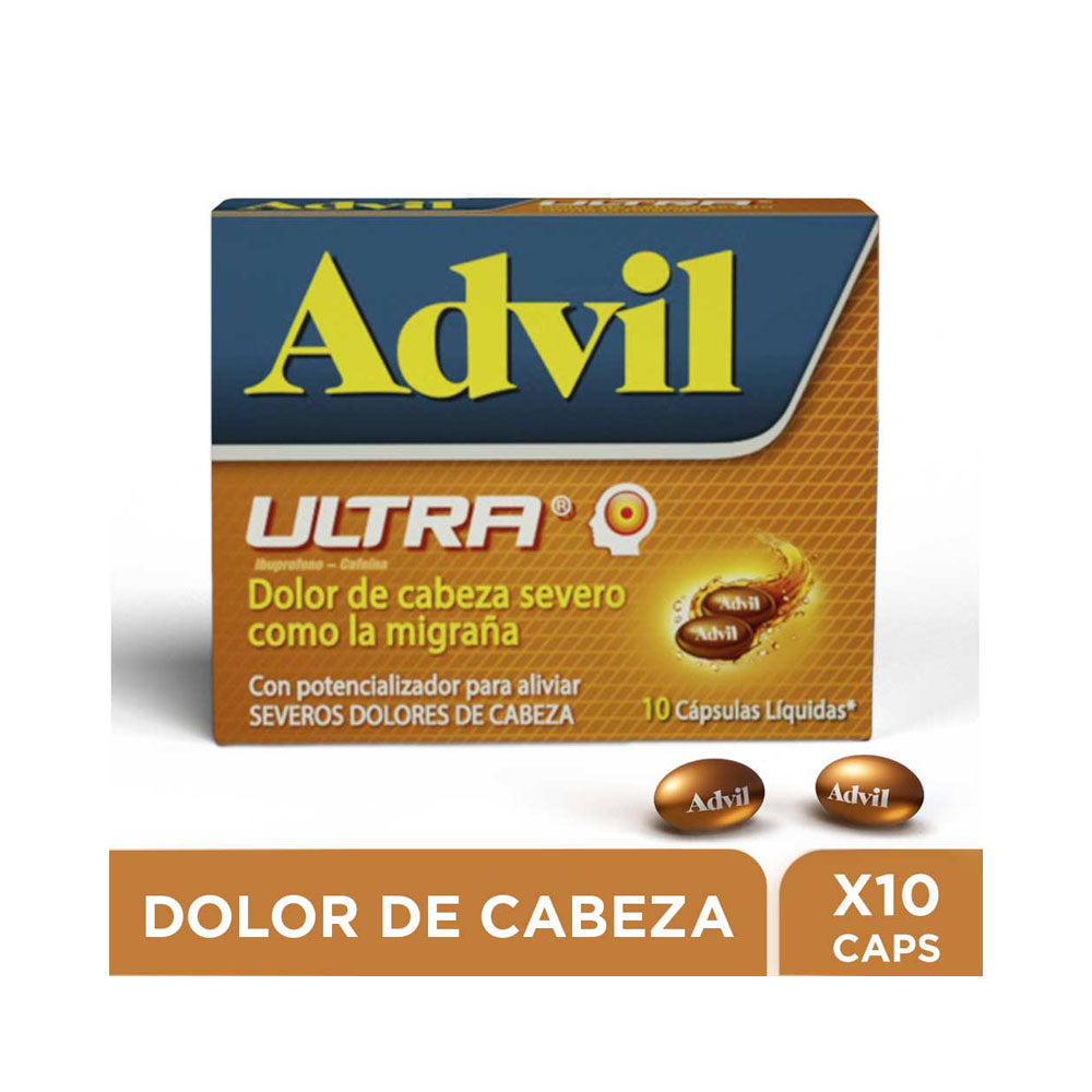ADVIL ULTRA CAPSULA CAJA X 10 UNDS