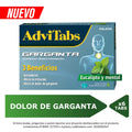 ADVITABS TABLETAS MENTOL Y EUCALIPTO CAJA X 6 UNDS