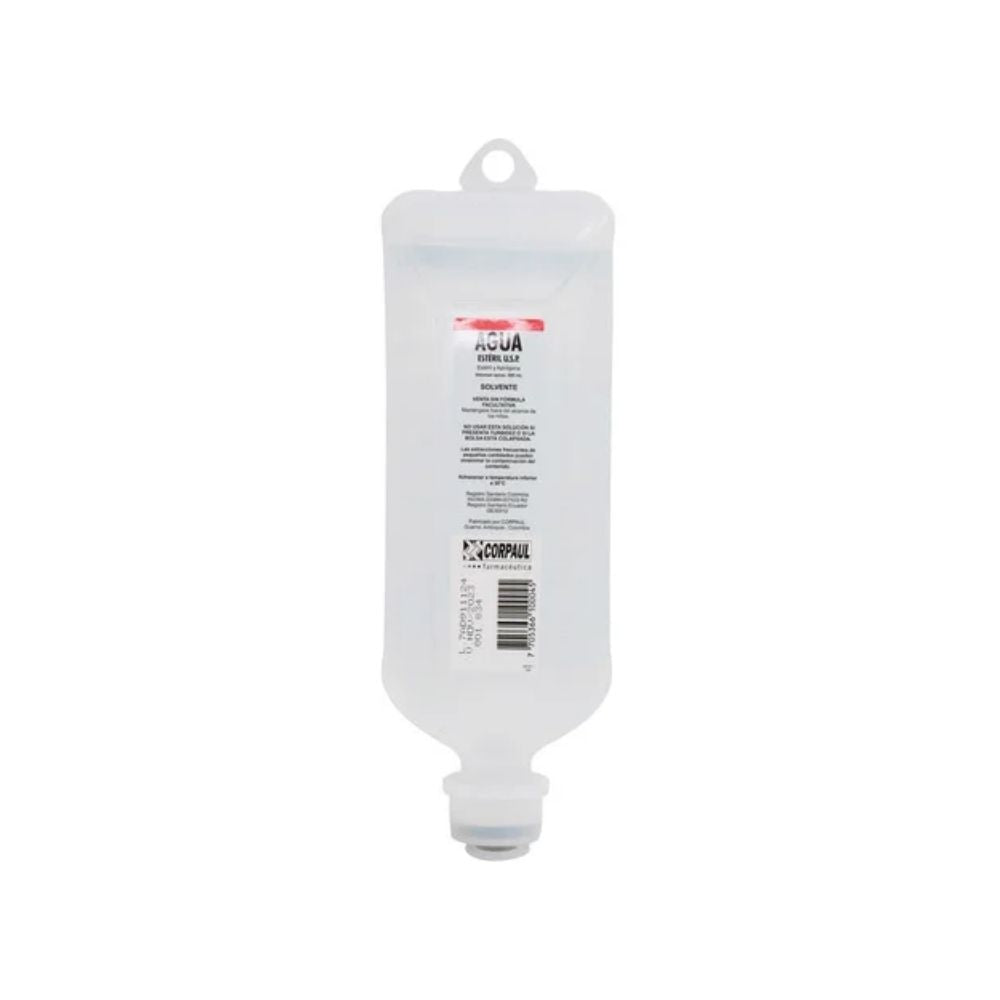 AGUA ALCALINA ESTERIL CORPAUL FRASCO BLANDO 500 ML