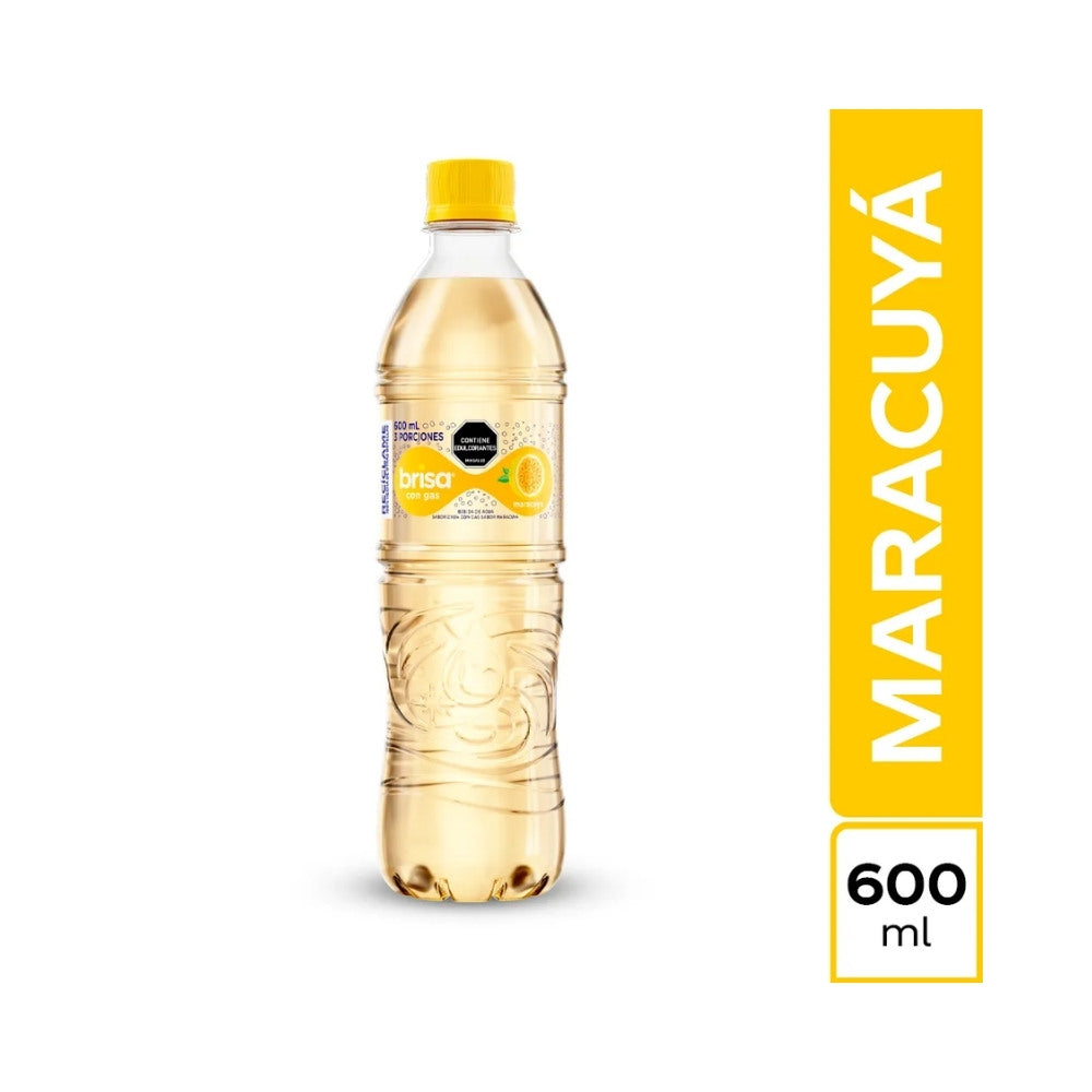 AGUA BRISA SABORIZADA GAS MARACUYA BOTELLA 600 ML