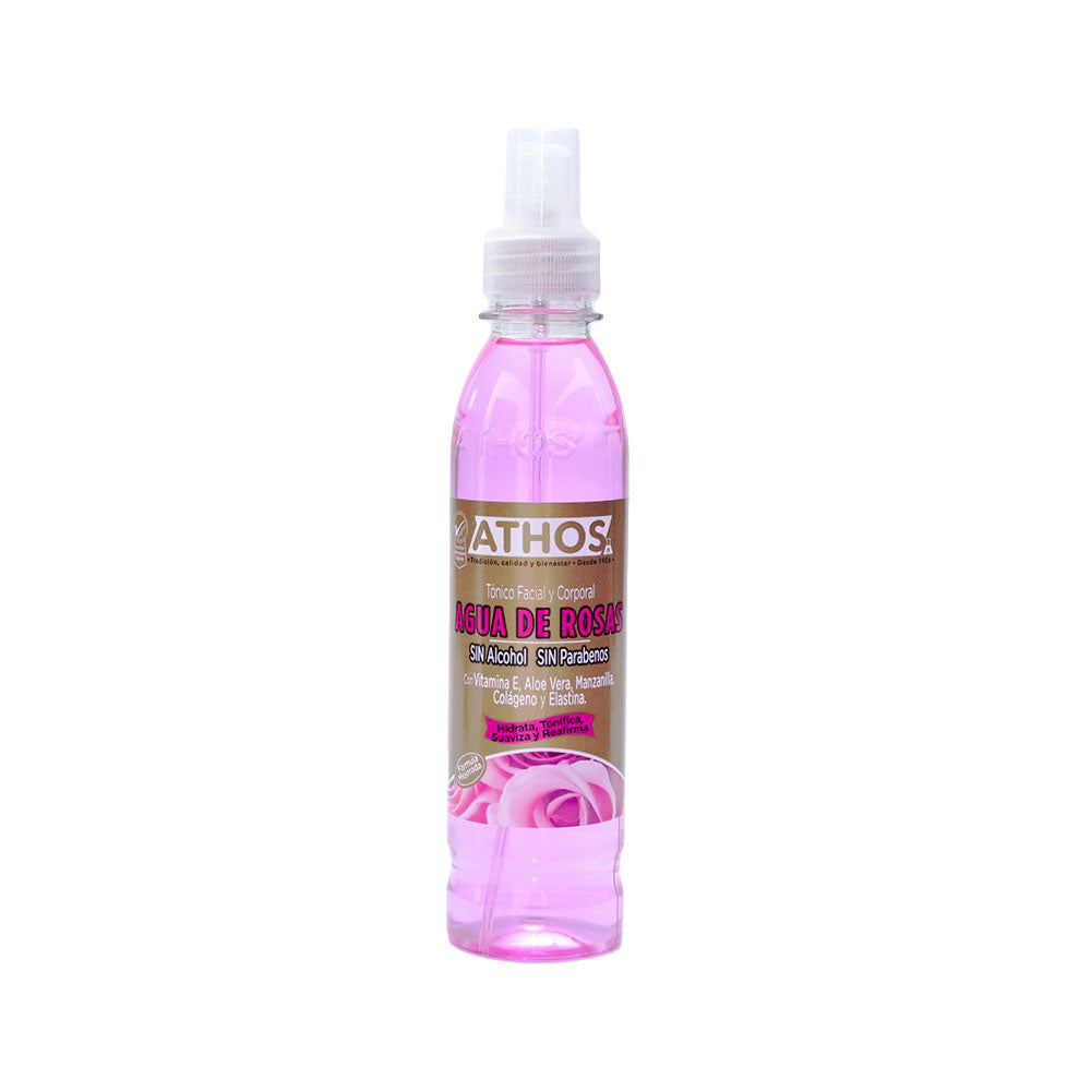 AGUA DE ROSAS ATHOS LIQUIDO SPRAY FRASCO 250 ML