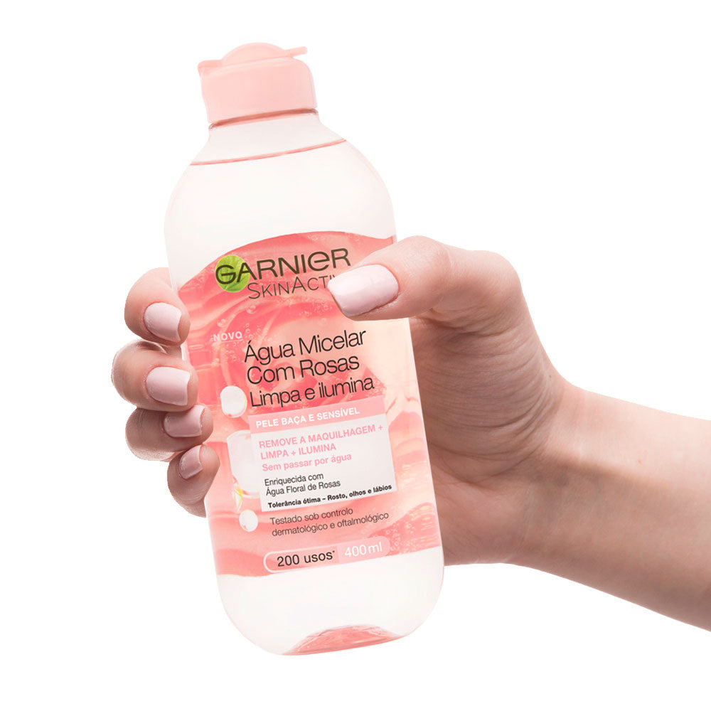 AGUA MICELAR DE ROSAS GARNIER FRASCO 400 ML
