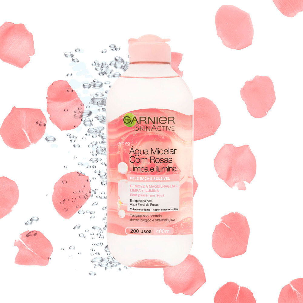 AGUA MICELAR DE ROSAS GARNIER FRASCO 400 ML