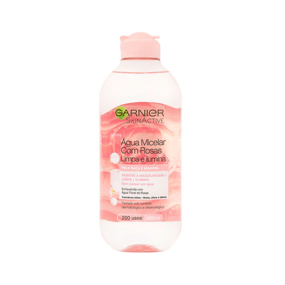 AGUA MICELAR DE ROSAS GARNIER FRASCO 400 ML