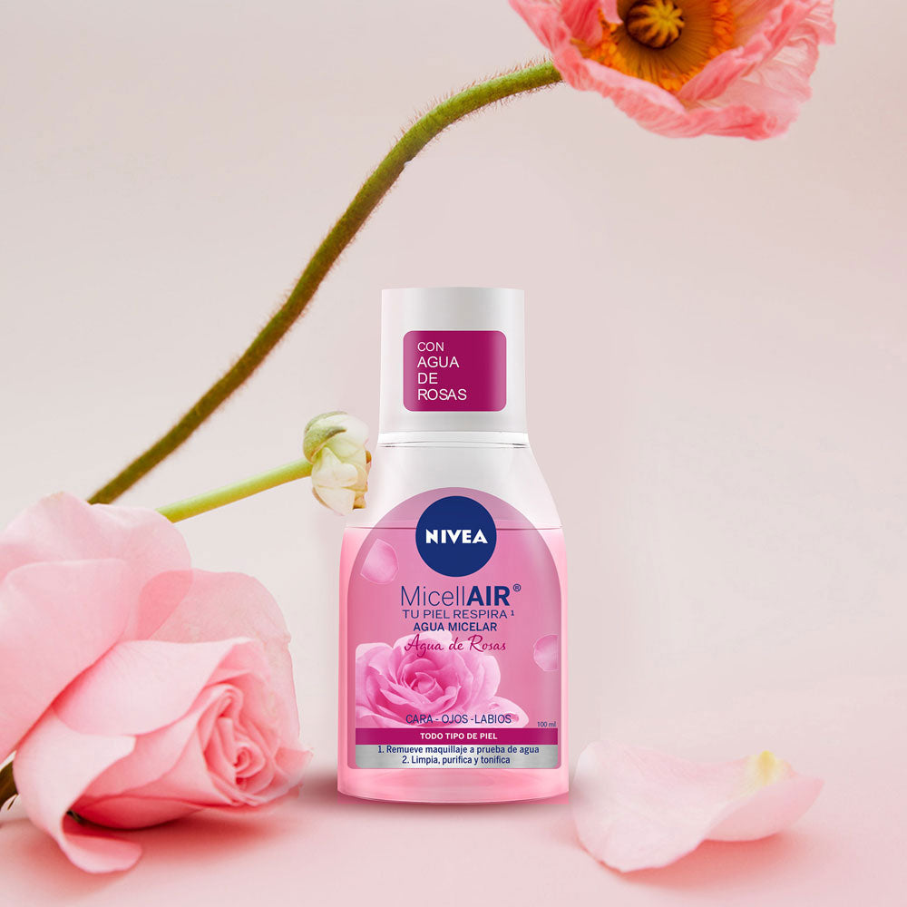 AGUA MICELAR NIVEA AGUA DE ROSAS FRASCO 100 ML
