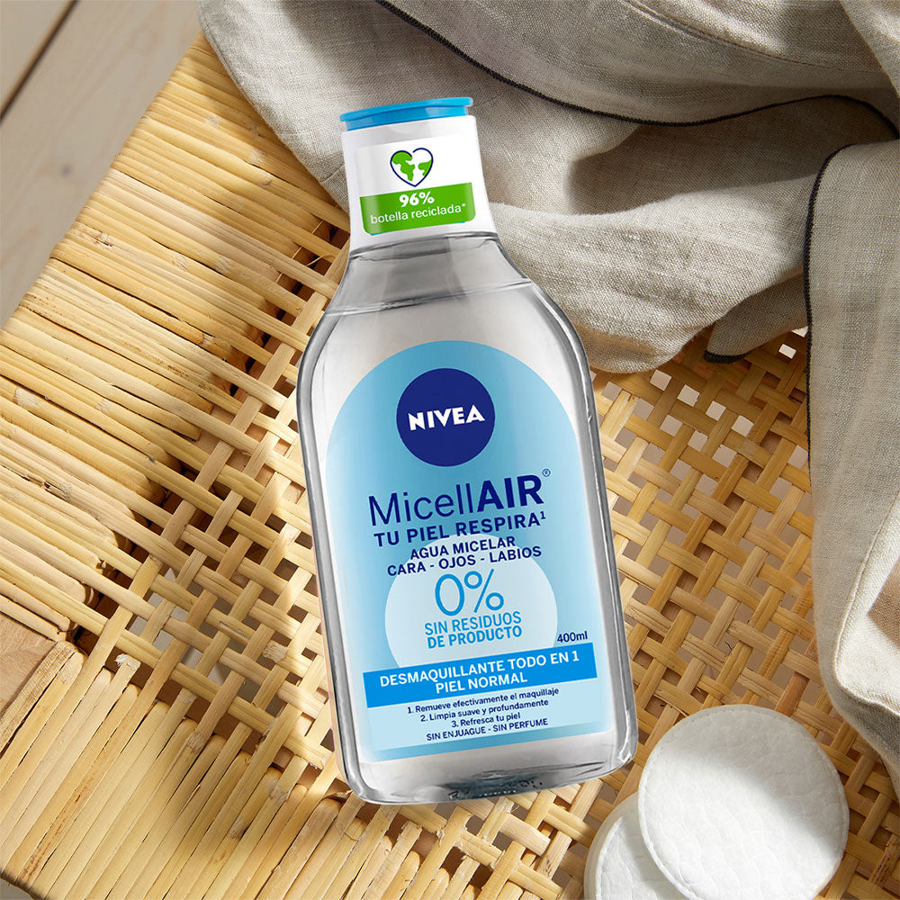 AGUA MICELAR NIVEA PIEL NORMAL FRASCO 400 ML