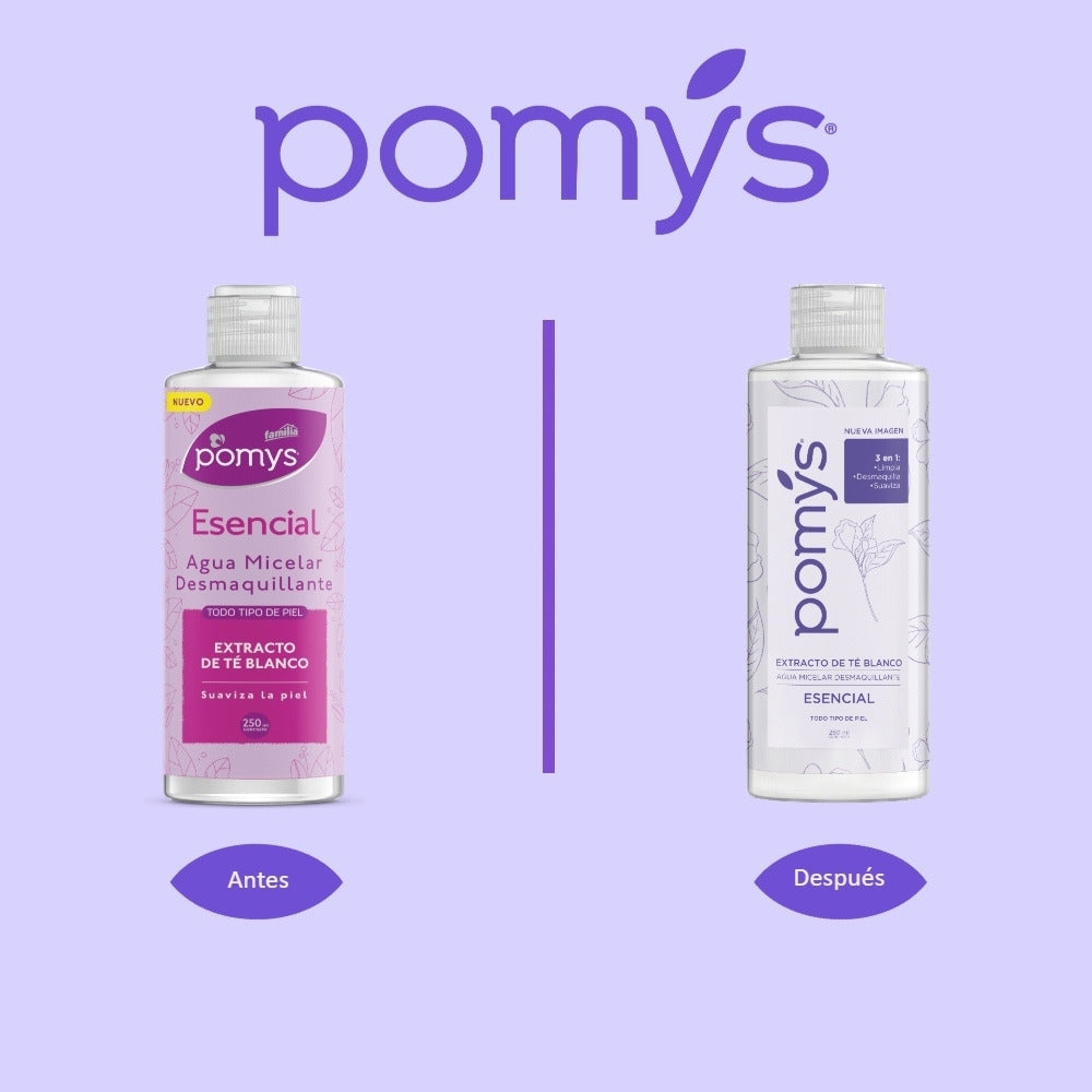 AGUA MICELAR POMYS ESENCIAL FRASCO 250 ML