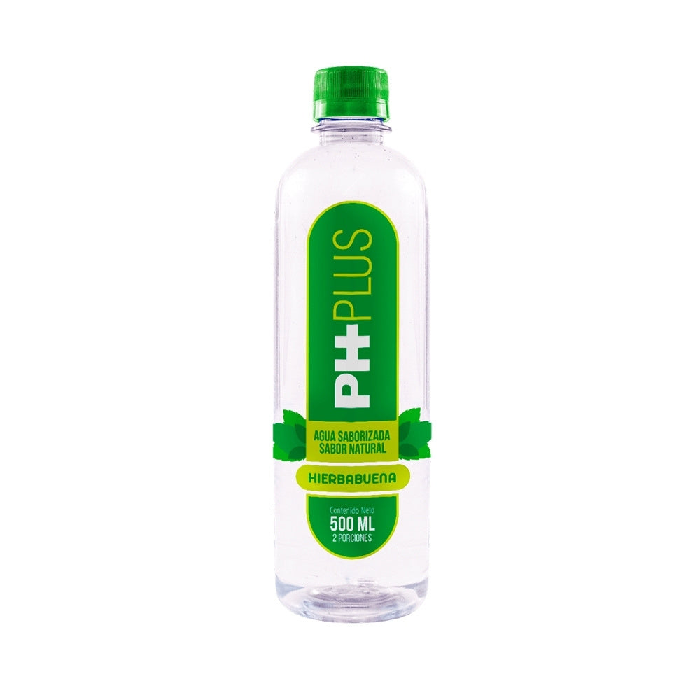 AGUA PH PLUS HIERBABUENA BOTELLA 500 ML