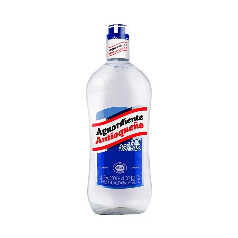 AGUARDIENTE ANTIOQUEÑO LT SIN AZUCAR BOTELLA 1000 ML