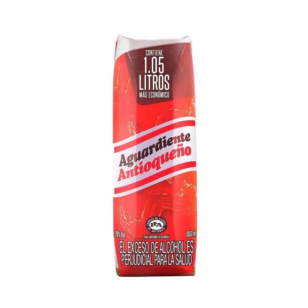 AGUARDIENTE ANTIOQUEÑO TRADICIONAL TETRAPACK 1050 ML