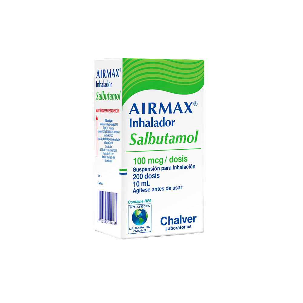 AIRMAX INHALADOR 100 MCG CAJA 10 ML X 200 DOSIS