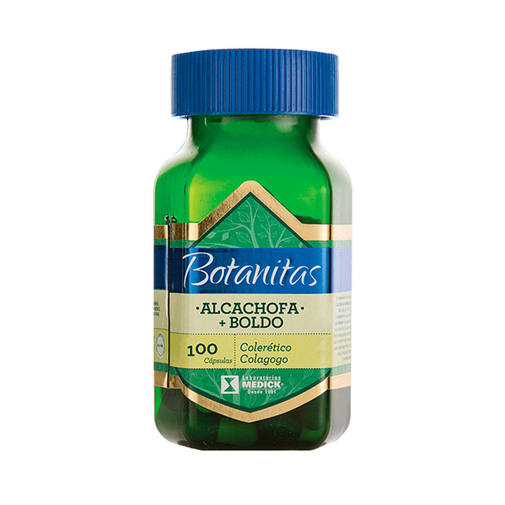 ALCACHOFA + BOLDO CAPSULAS FRASCO X 100 UNDS