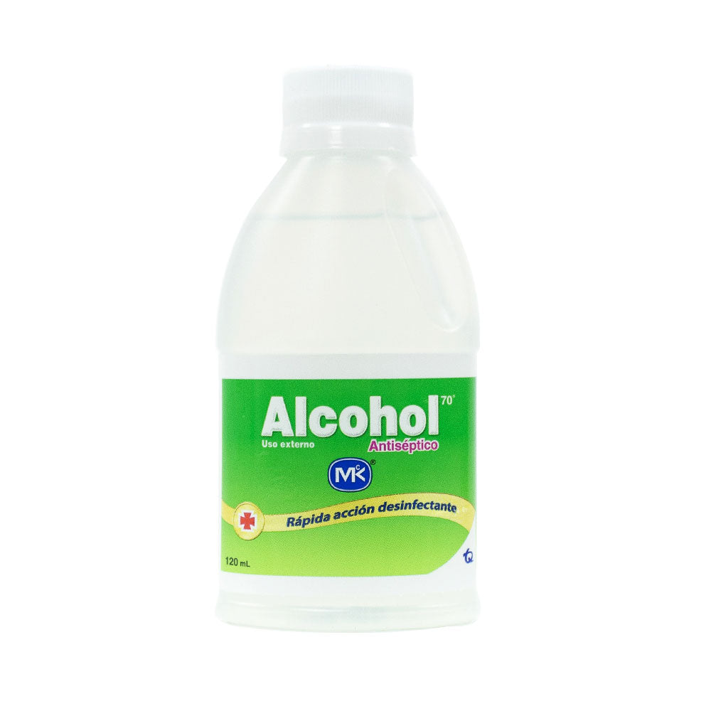 ALCOHOL ANTISEPTICO MK SOLUCION TOPICA BOTELLA 120 ML