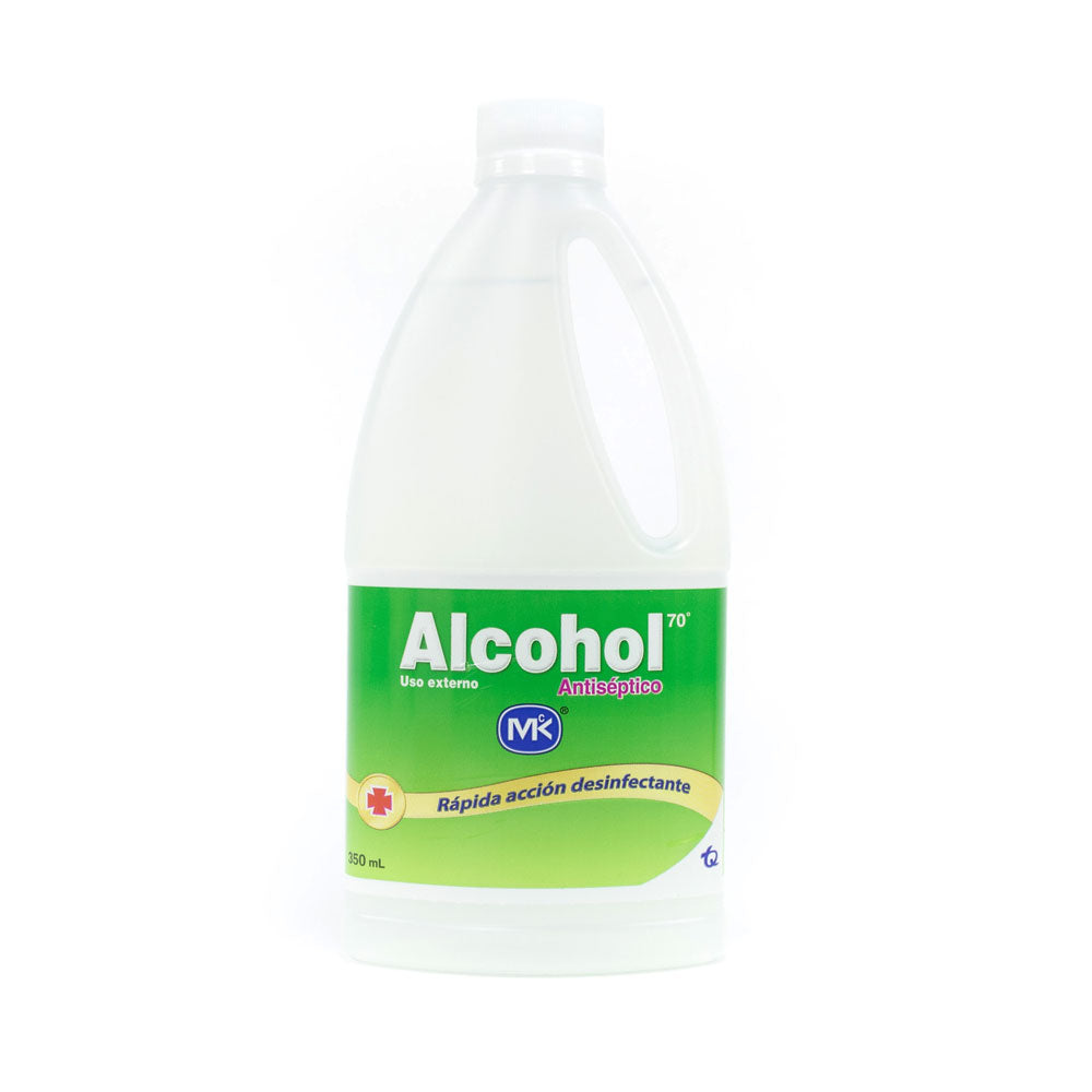 ALCOHOL ANTISÉPTICO MK SOLUCION TOPICA BOTELLA 350 ML