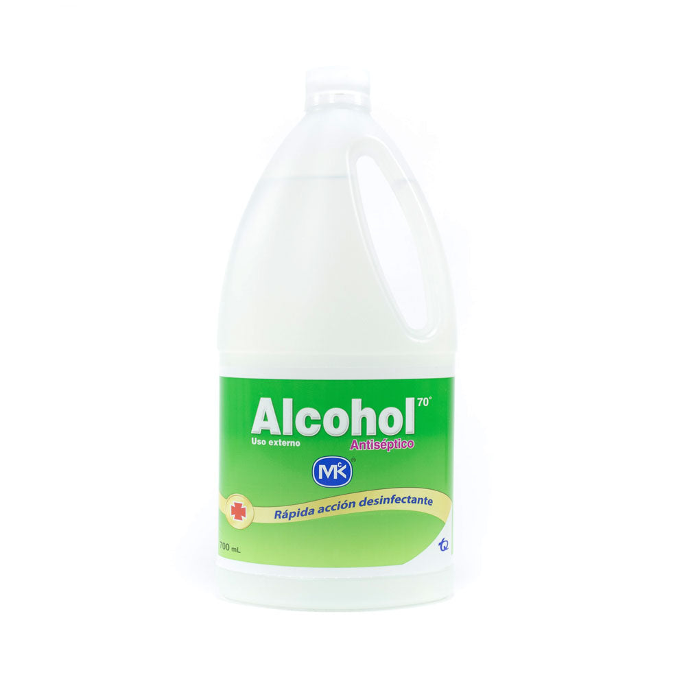 ALCOHOL ANTISÉPTICO MK SOLUCION TOPICA BOTELLA 700 ML