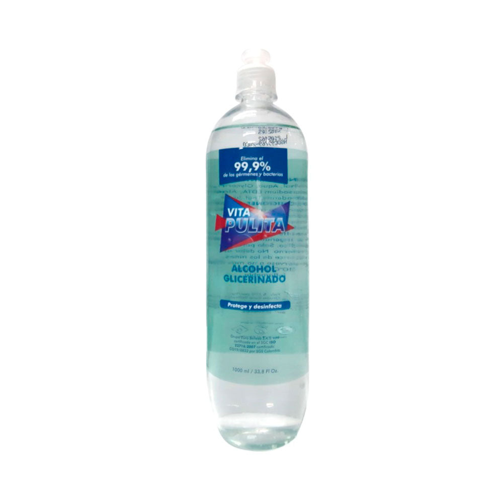 ALCOHOL GLICERINADO VITAPULITA GEL FRASCO 1000 ML