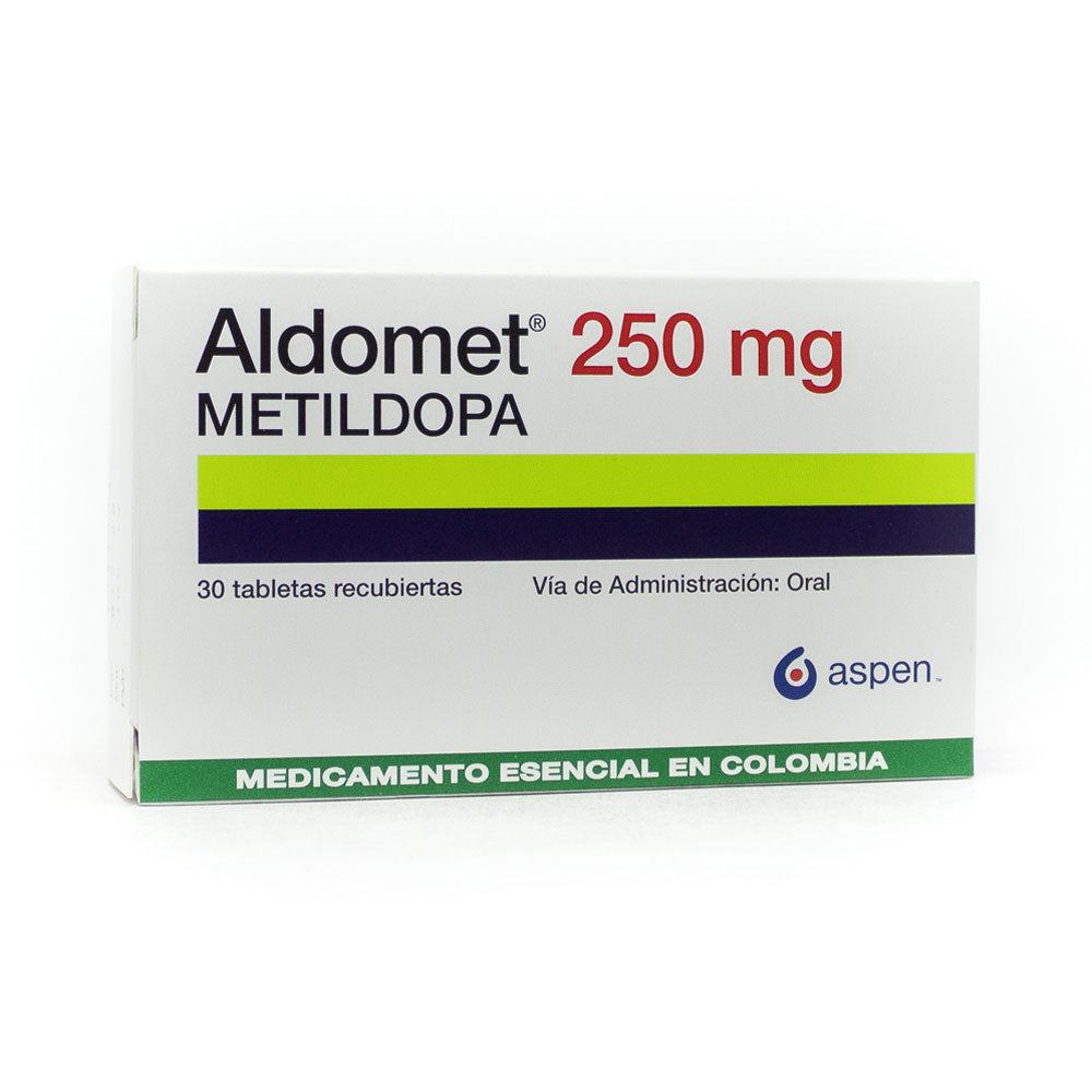 ALDOMET TABLETAS 250MG CAJA X 30 UNDS