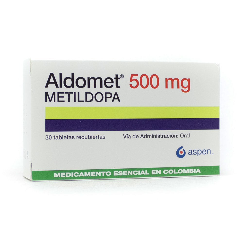 ALDOMET TABLETAS 500 MG CAJA X 30 UNDS