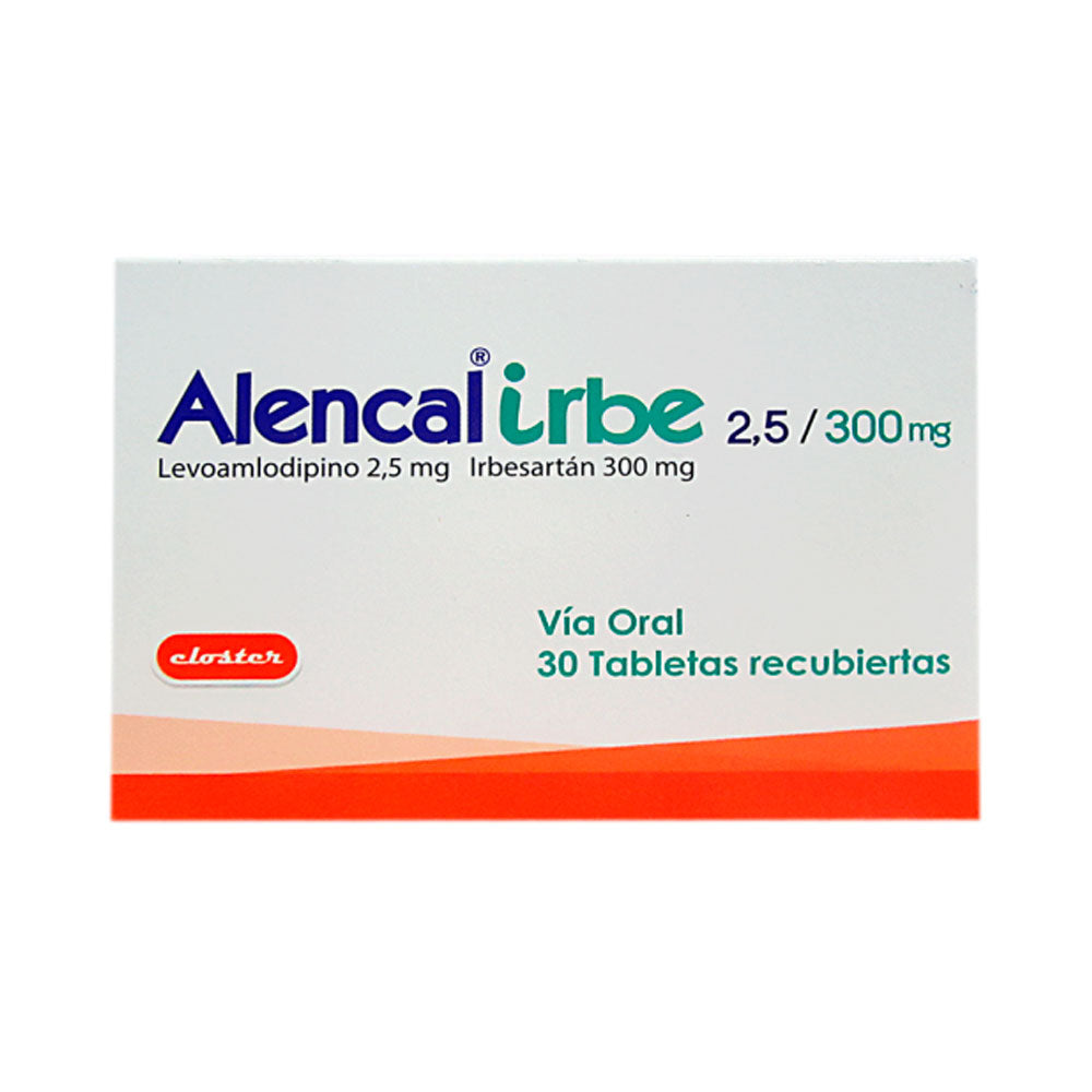 ALENCAL IRBE TABLETAS 2.5MG/300MG CAJA X 30 UNDS