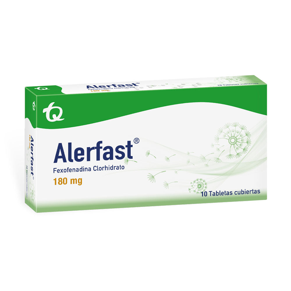 ALERFAST TABLETAS 180 MG CAJA X 10 UNDS