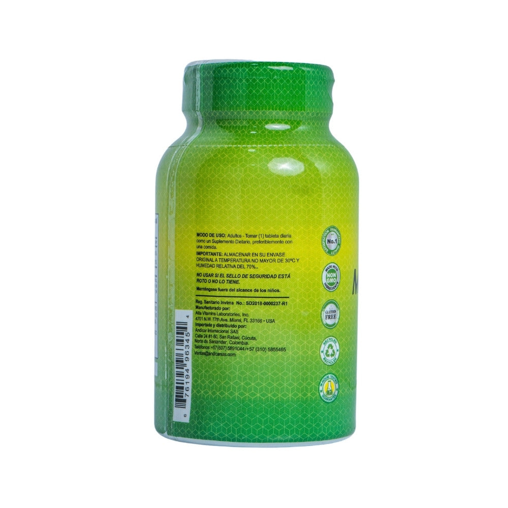 ALFA VITAMINS MAGNESIUM + B6 TABLETAS FRASCO X 100 UNDS