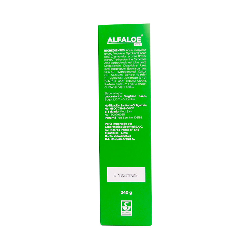 ALFALOE GEL ALOE VERA CAJA 240 G
