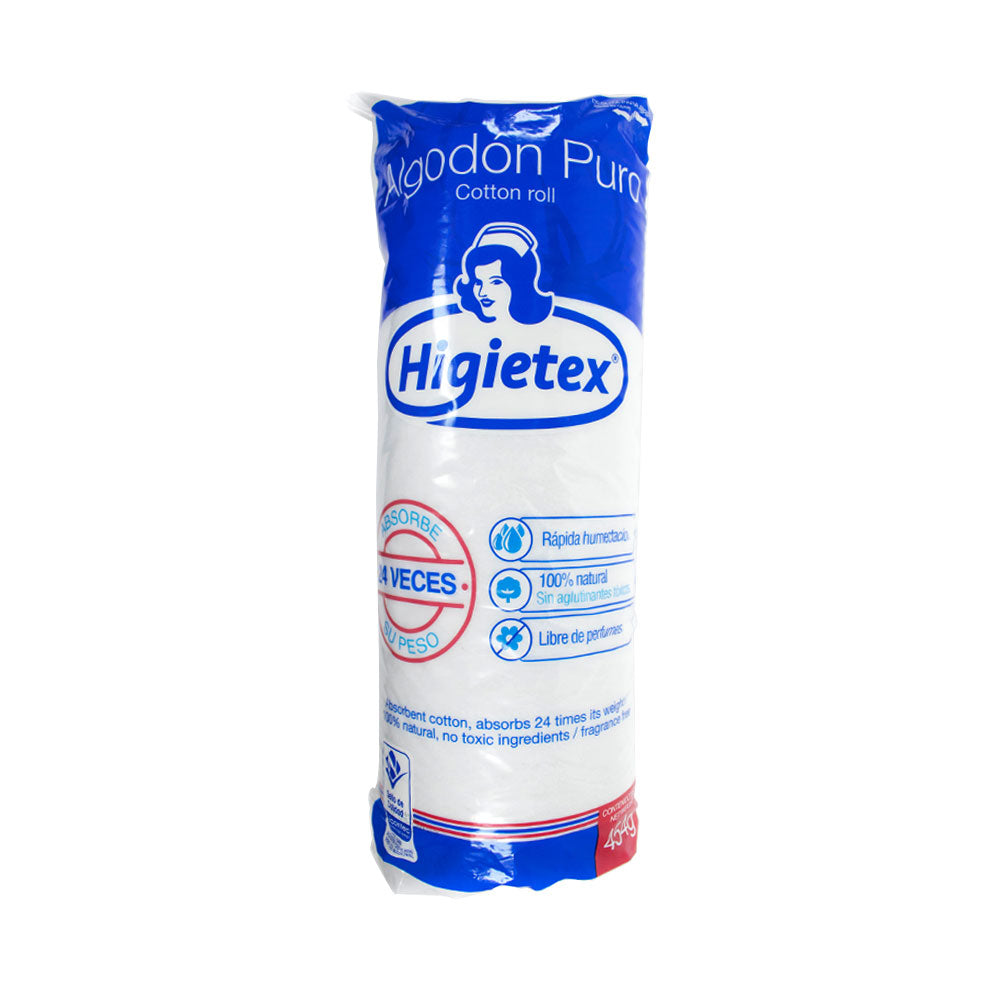 ALGODON HIGIETEX DISPOSITIVO MEDICO 454 G BOLSA 1 LIBRA
