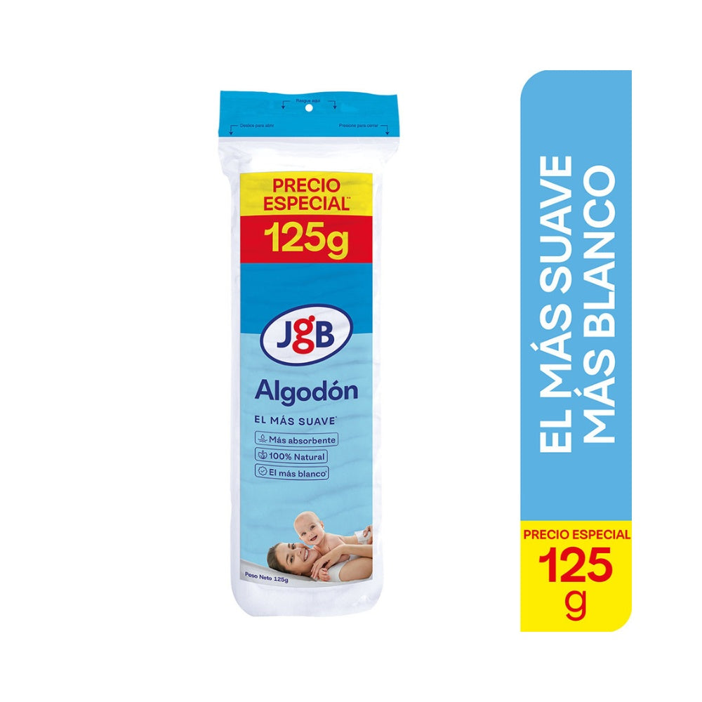 ALGODON ZIG ZAG JGB BOLSA PAGUE 100 G LLEVE 125 G