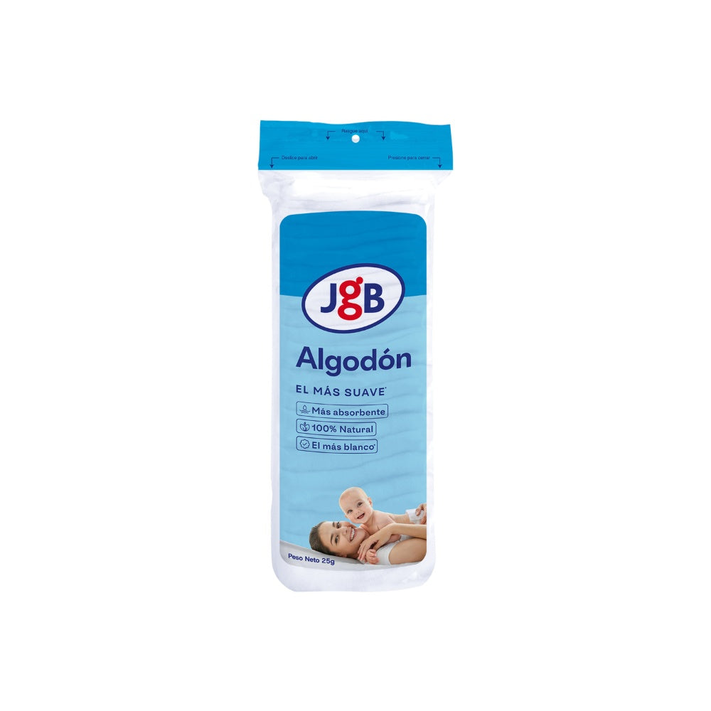 ALGODON ZIG-ZAG JGB DISPOSITIVO MEDICO BOLSA 25 G