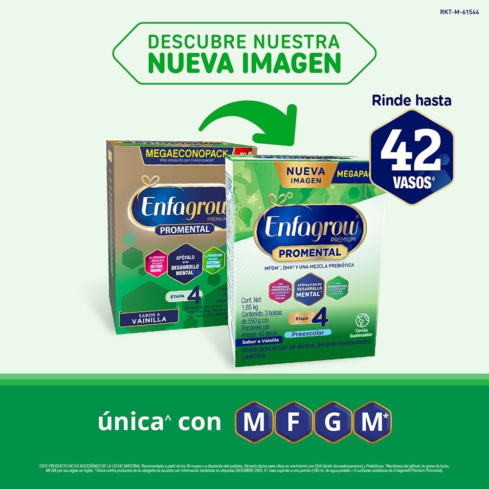 ALIMENTO LACTEO ENFAGROW PREMIUM PREESCOLAR VAINILLA ETAPA 4 CAJA 1650 G