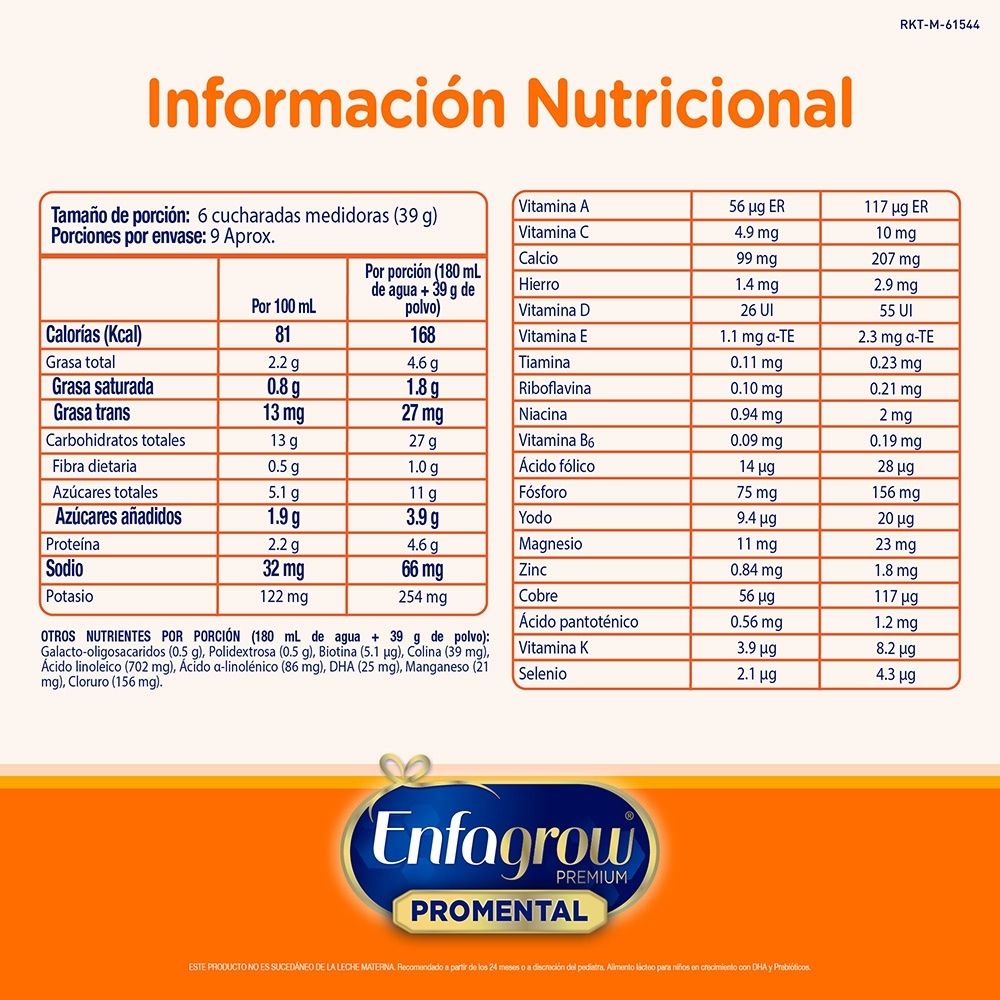 ALIMENTO LACTEO ENFAGROW PREMIUM PROMENTAL ETAPA 3 LATA 375 G