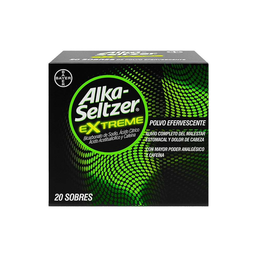 ALKA-SELTZER EXTREME SOBRES CAJA X 20 UNDS