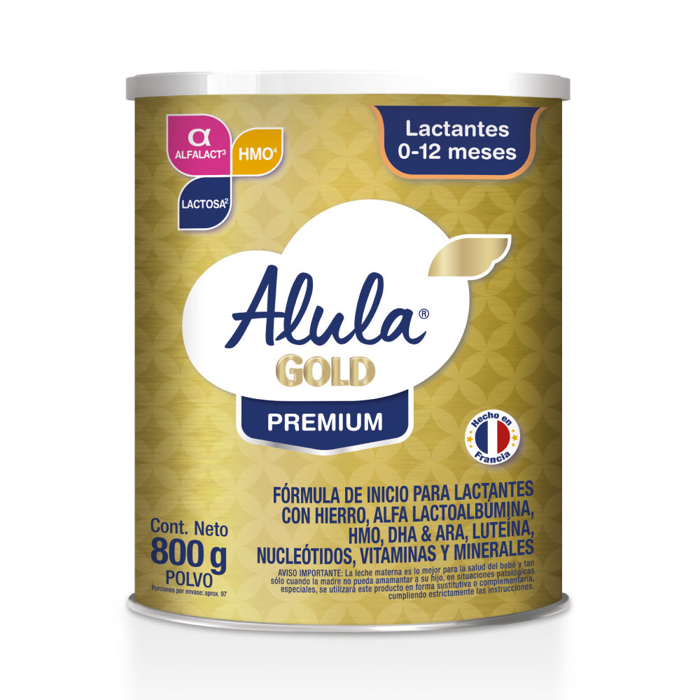 ALULA GOLD LACTANTES PREMIUM 0-12 MESES LATA 800 G