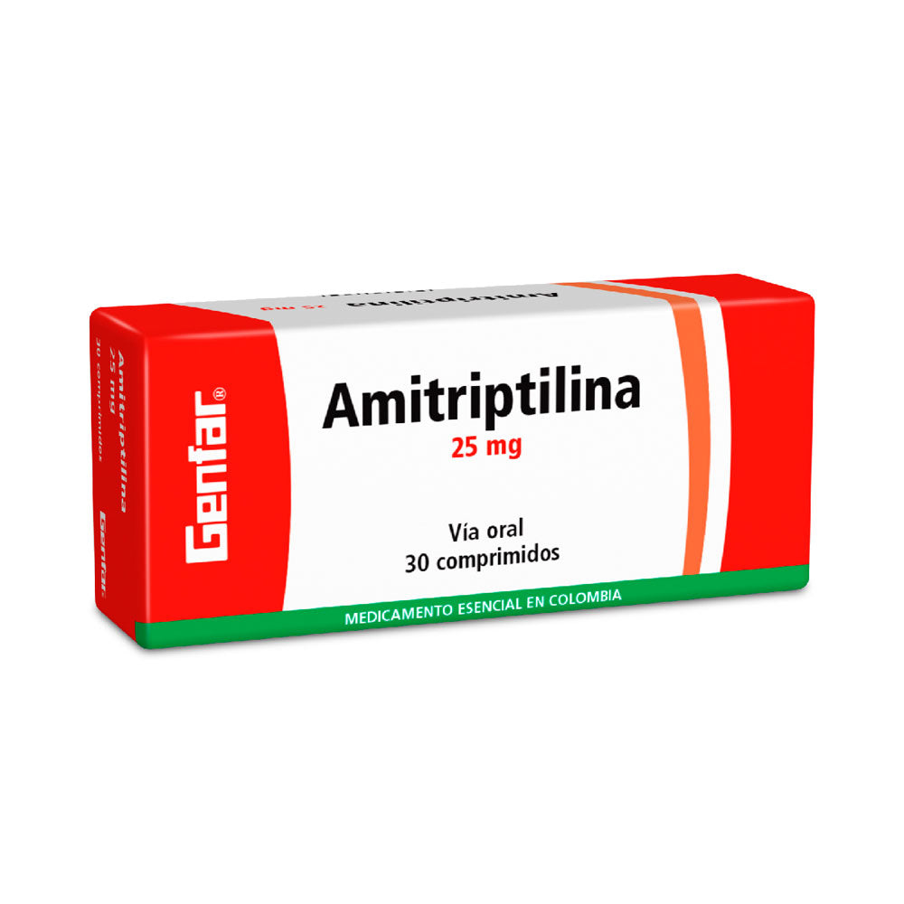 AMITRIPTILINA GENFAR TABLETAS 25 MG CAJA X 30 UNDS
