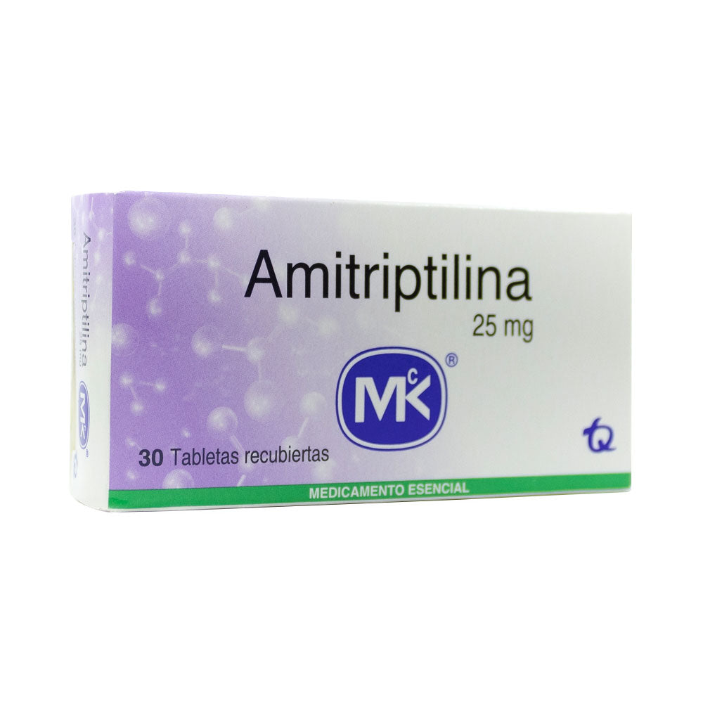 AMITRIPTILINA MK TABLETAS 25 MG CAJA X 30 UNDS