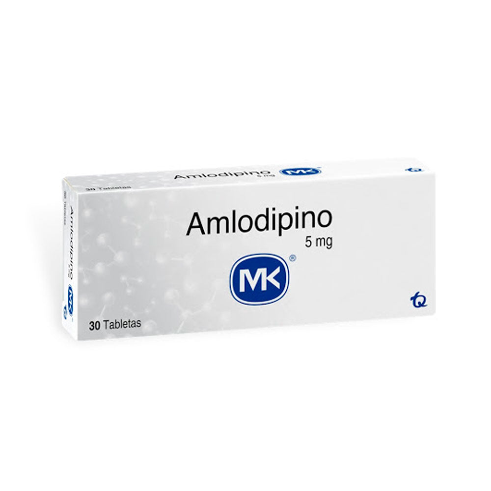 AMLODIPINO MK TABLETAS 5 MG CAJA X 30 UNDS