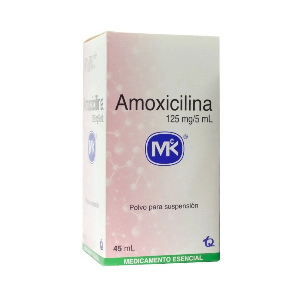 AMOXICILINA MK SUSPENSION 125 MG CAJA 45 ML