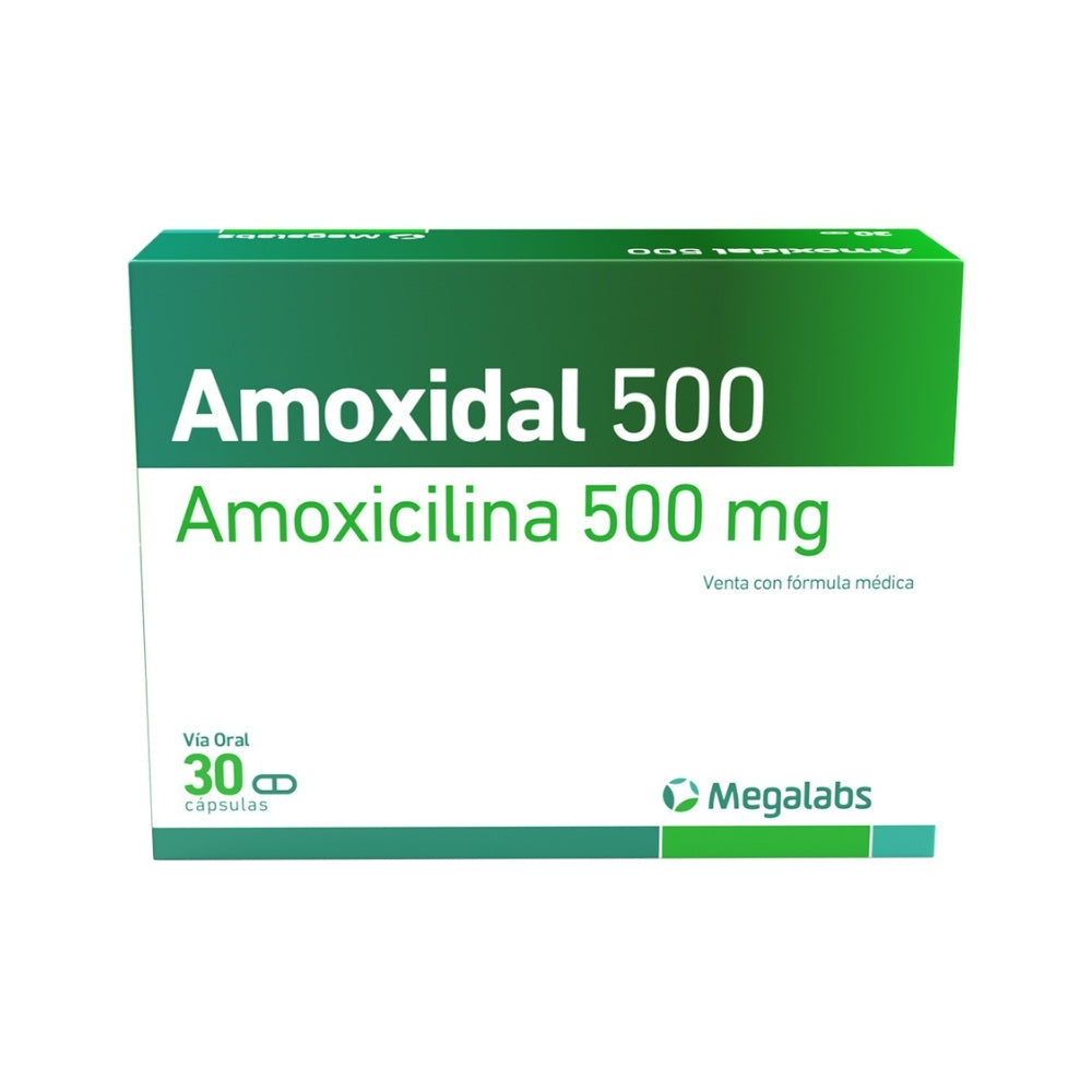 AMOXIDAL CAPSULAS 500 MG CAJA X 30 UNDS