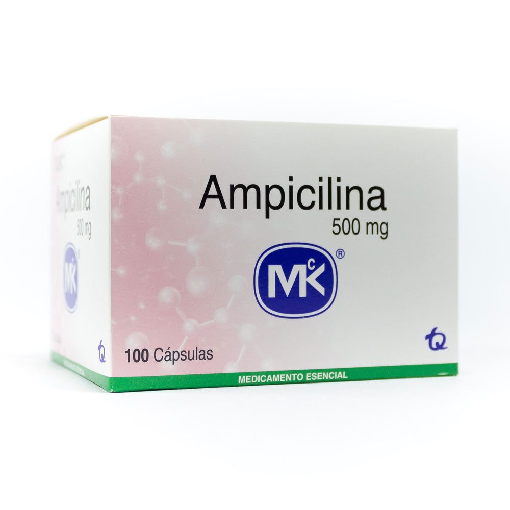 AMPICILINA MK CÁPSULAS 500 MG CAJA X 100 UNDS