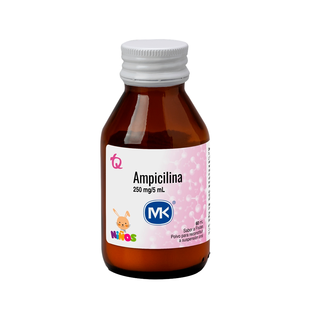AMPICILINA MK JARABE 250 MG FRASCO 60 ML