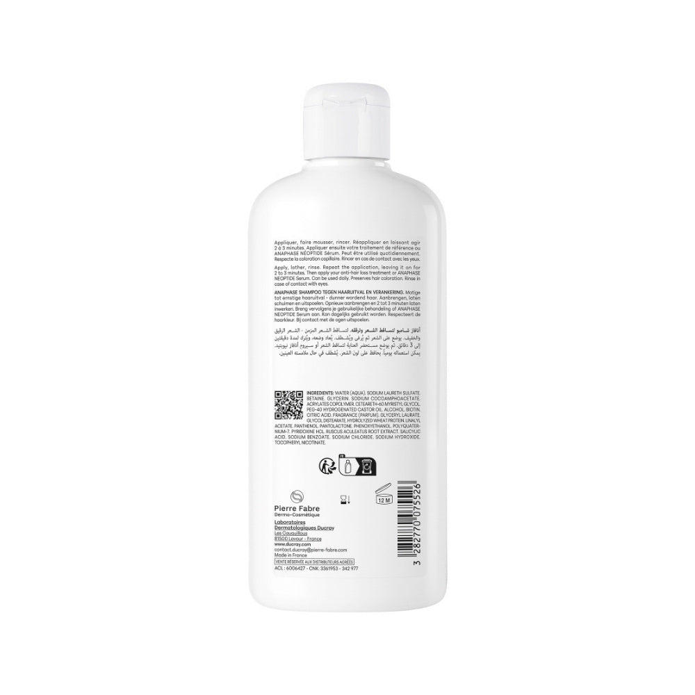 ANAPHASE+ DUCRAY SHAMPOO FRASCO 400 ML
