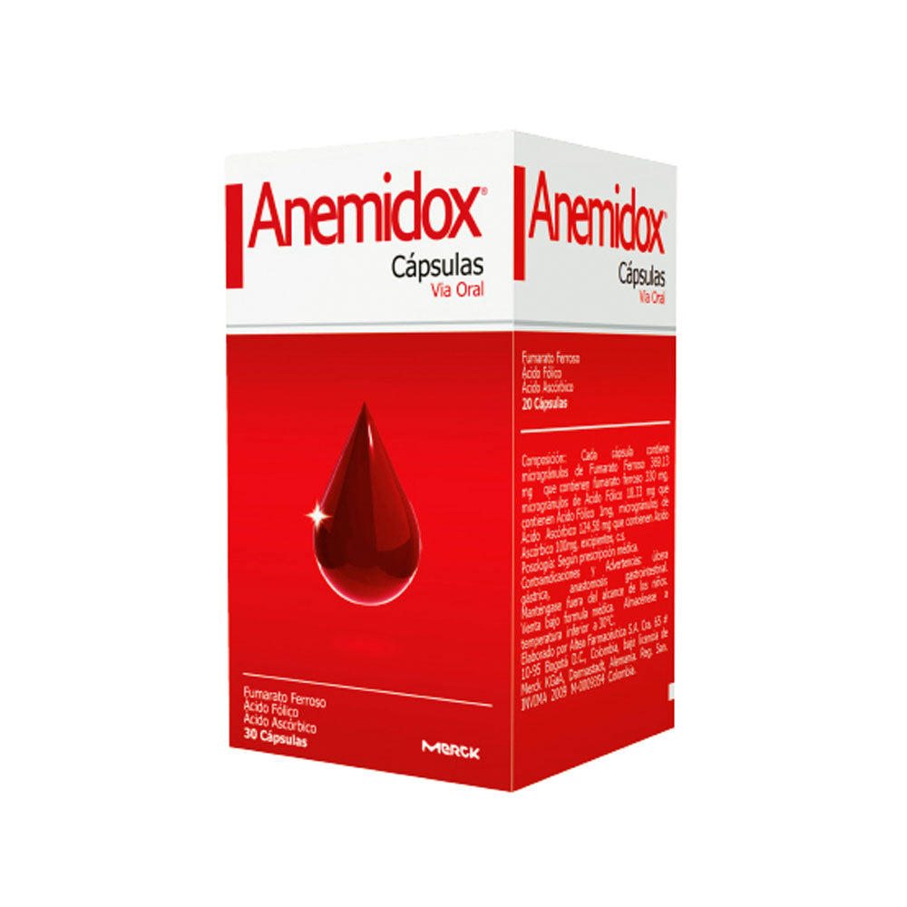 ANEMIDOX CAPSULAS FRASCO X 30 UNDS