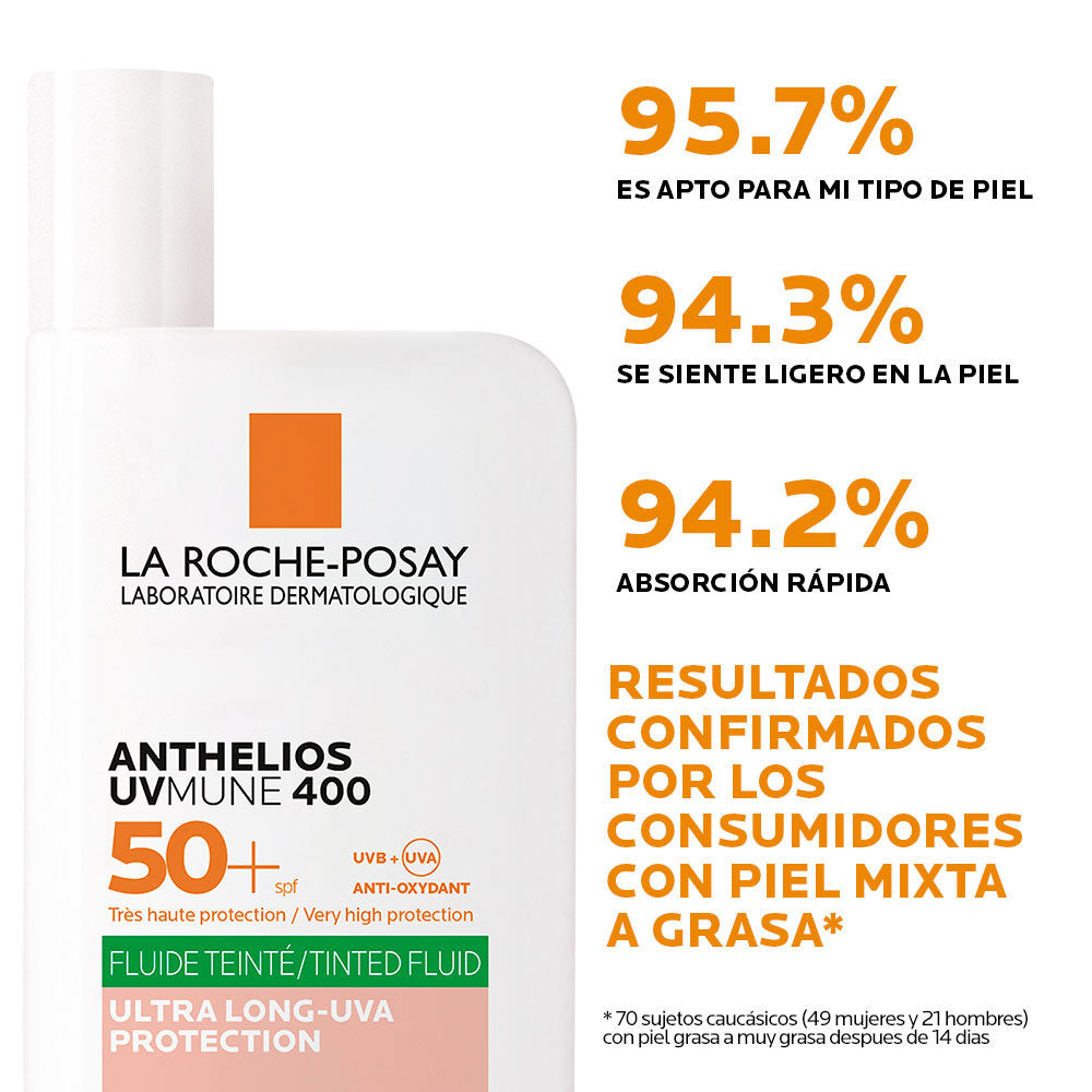 ANTHELIOS UVMUNE 400 CON COLOR SPF 50+ OIL CONTROL FRASCO 50 ML