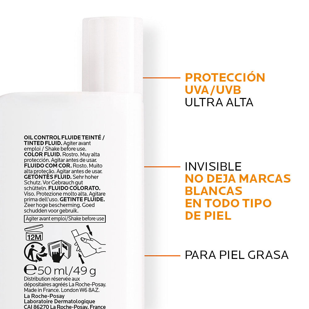 ANTHELIOS UVMUNE 400 CON COLOR SPF 50+ OIL CONTROL FRASCO 50 ML