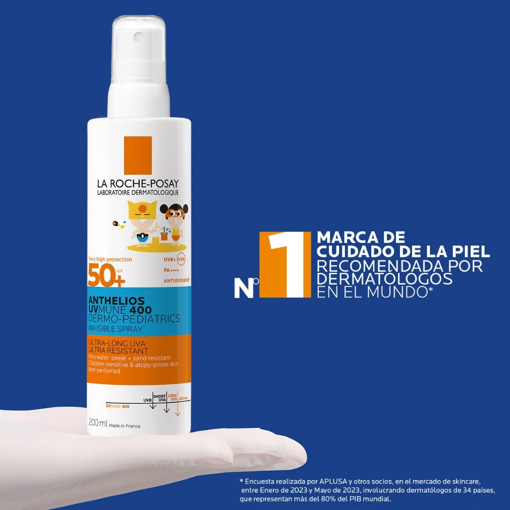 ANTHELIOS UVMUNE 400 DERMOPED SPRAY DERMOPEDIATRICO INVISIBLE SPF 50+ FRASCO 200 ML