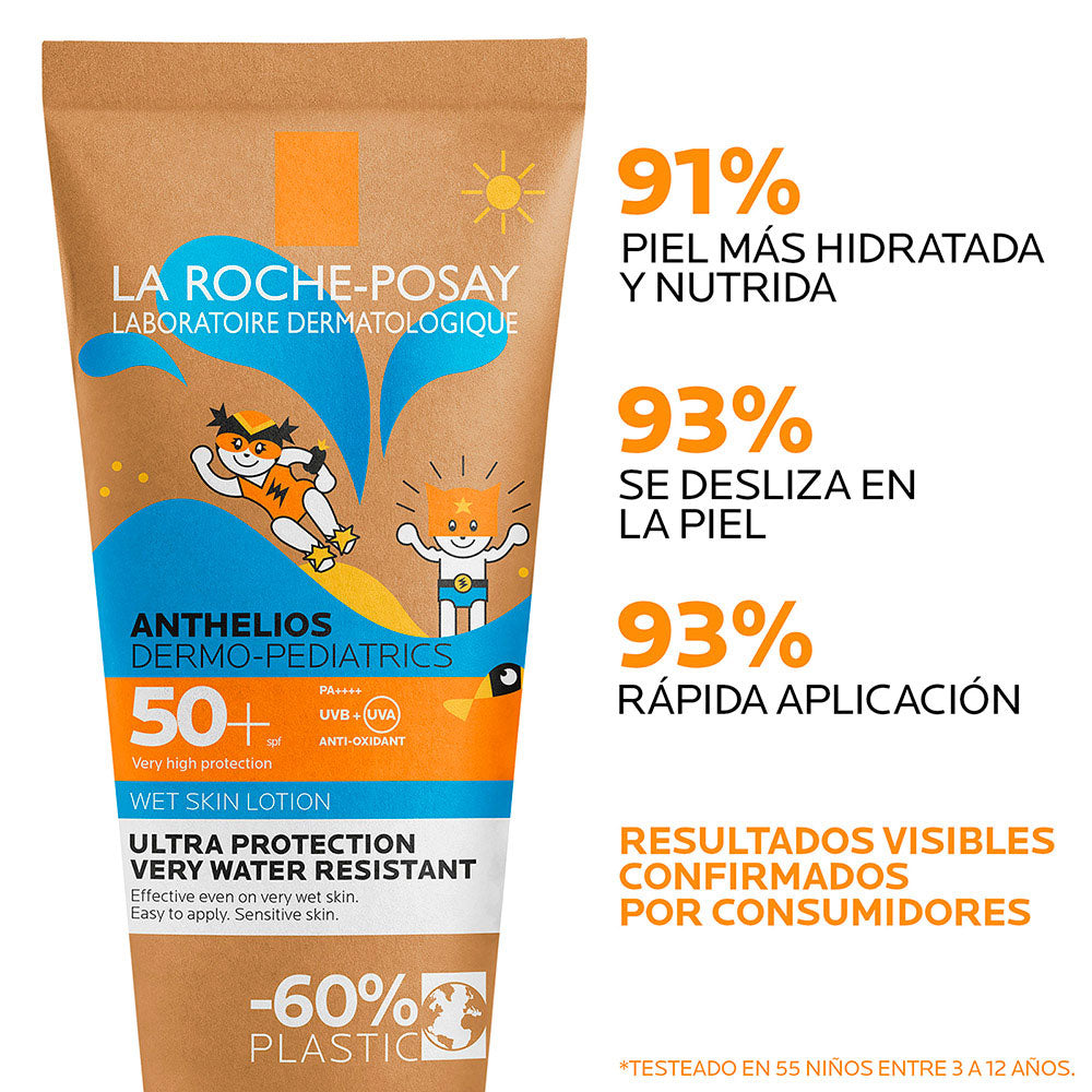 ANTHELIOS WETSKIN SPF 50+ DERMOPEDIATRICO TUBO 200 ML