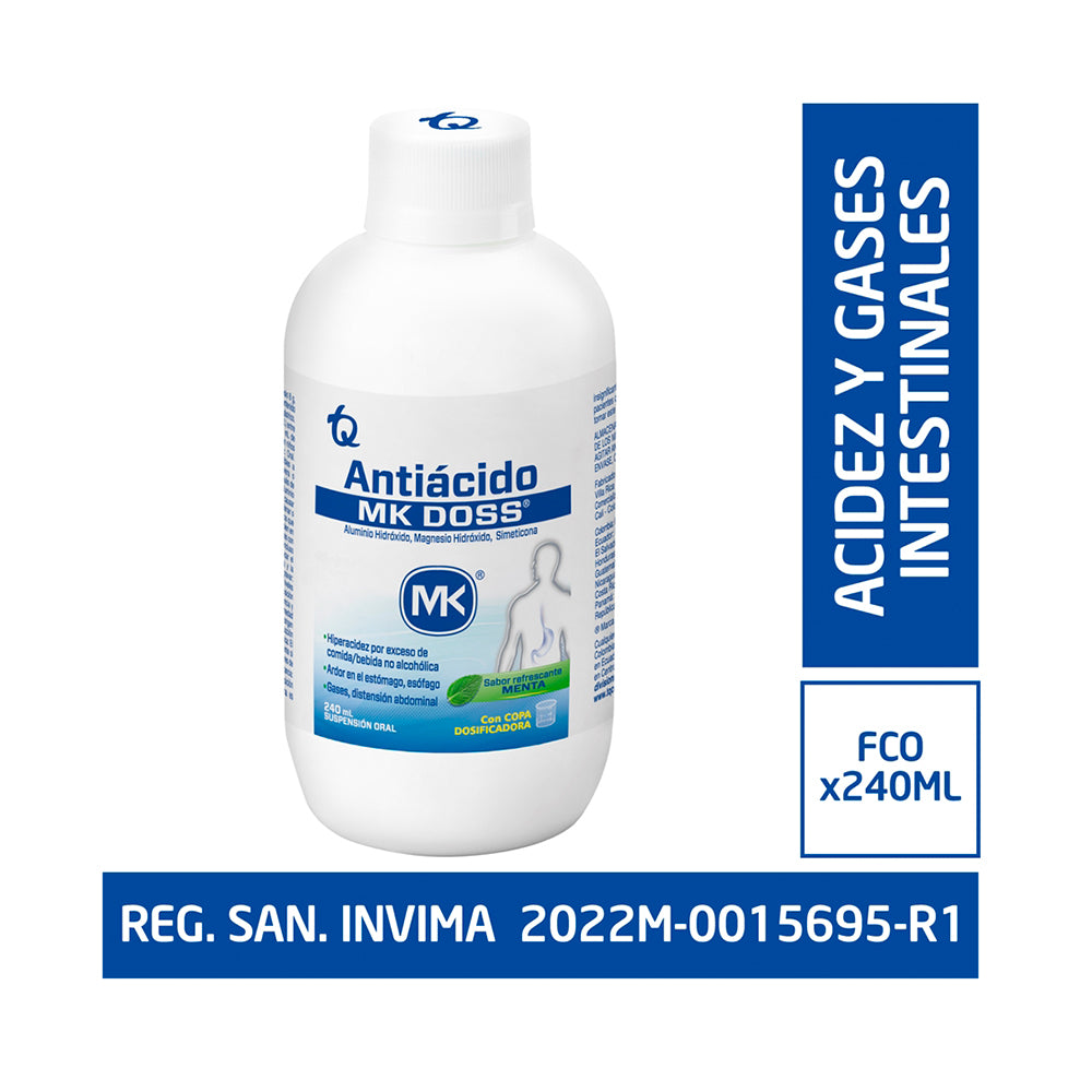 ANTIACIDO MK DOSS SUSPENSION MENTA CAJA 240 ML