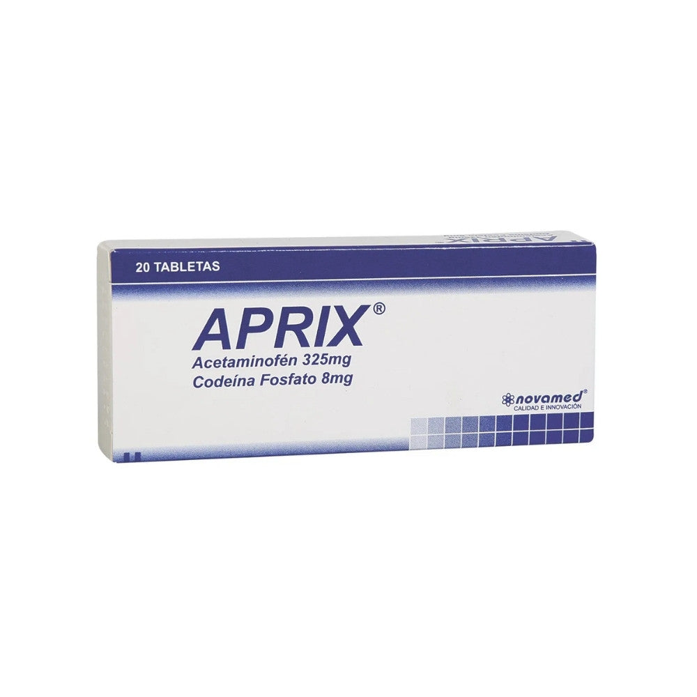 APRIX TABLETAS 325/8MG CAJA X 20 UNDS