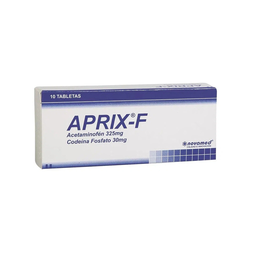 APRIX-F TABLETAS 325MG/30MG CAJA X 10 UNDS